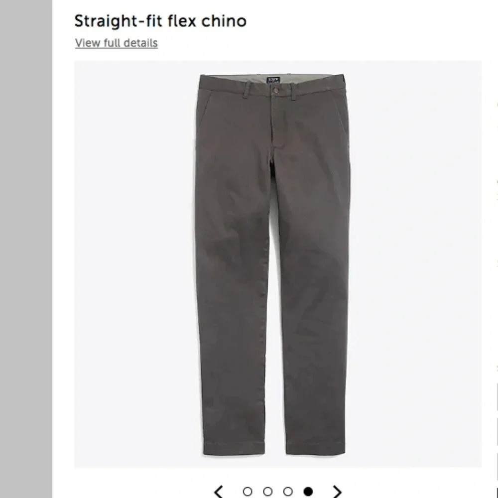 NWT J CREW STRAIGHT FIT FLEX CHINO MENS PANTS